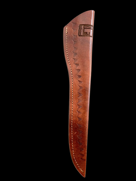 Something's Fishy Branded
Brown Leather Sheath for 14" Fillet Knife
