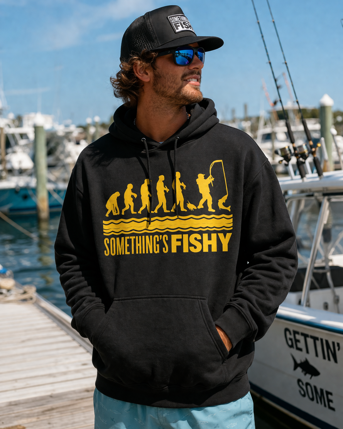 Something's Fishy Evolution Hoodie