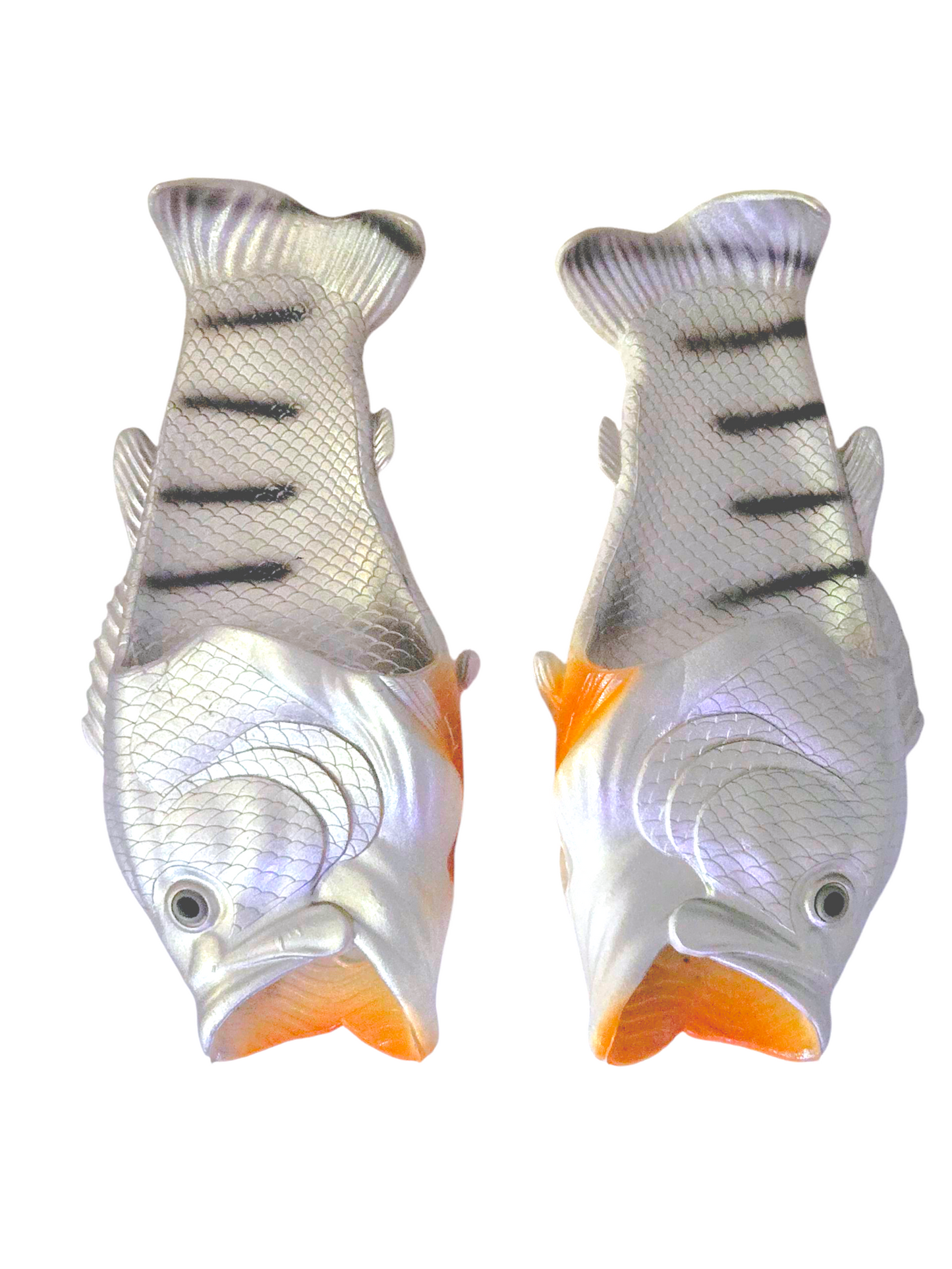 Silver bass sandals