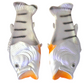 Silver bass sandals